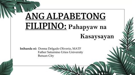 lumang alpabetong filipino|ANG ALPABETONG FILIPINO: PAHAPYAW NA KASAYSAYAN.